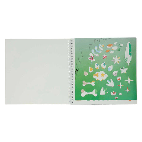 Mondikaarten sticker- en sjablonenboek ik hou van dino's
