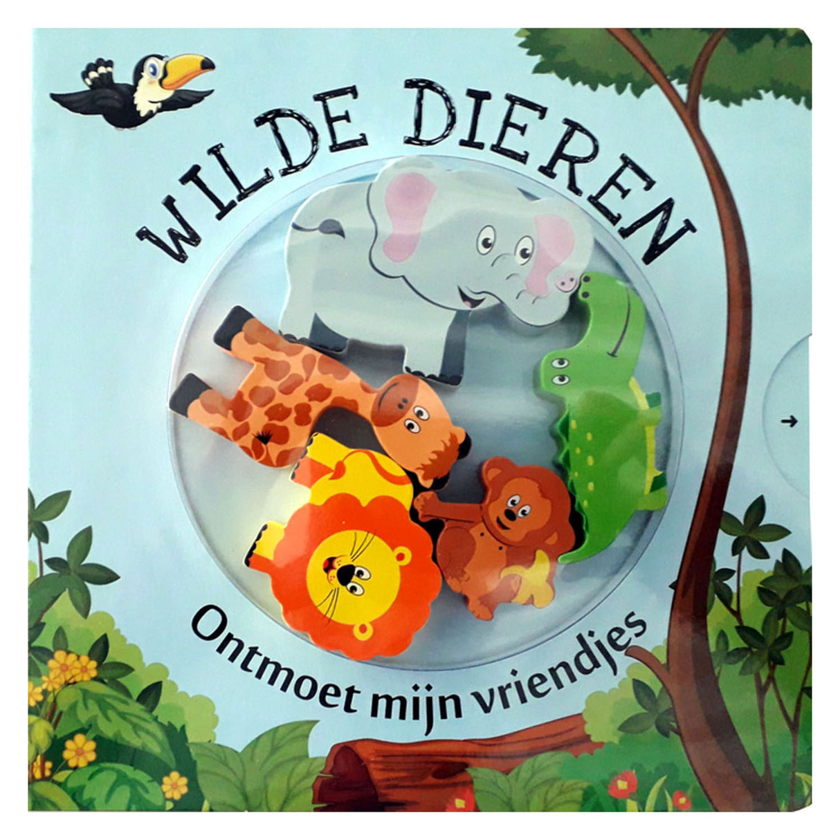 Kartonboek Ontmoet mijn Vriendjes Wilde Dieren