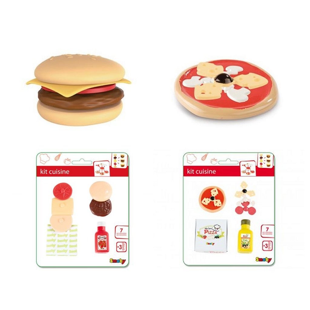 Hamburger pizza smoby set set diverse versioni