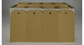 Kadolabels bruin 55x110mm doos á 1000st