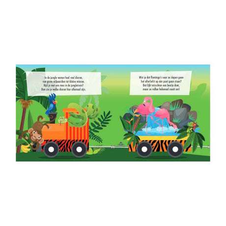 Lantaarn publishers boek en puzzeltrein jungle