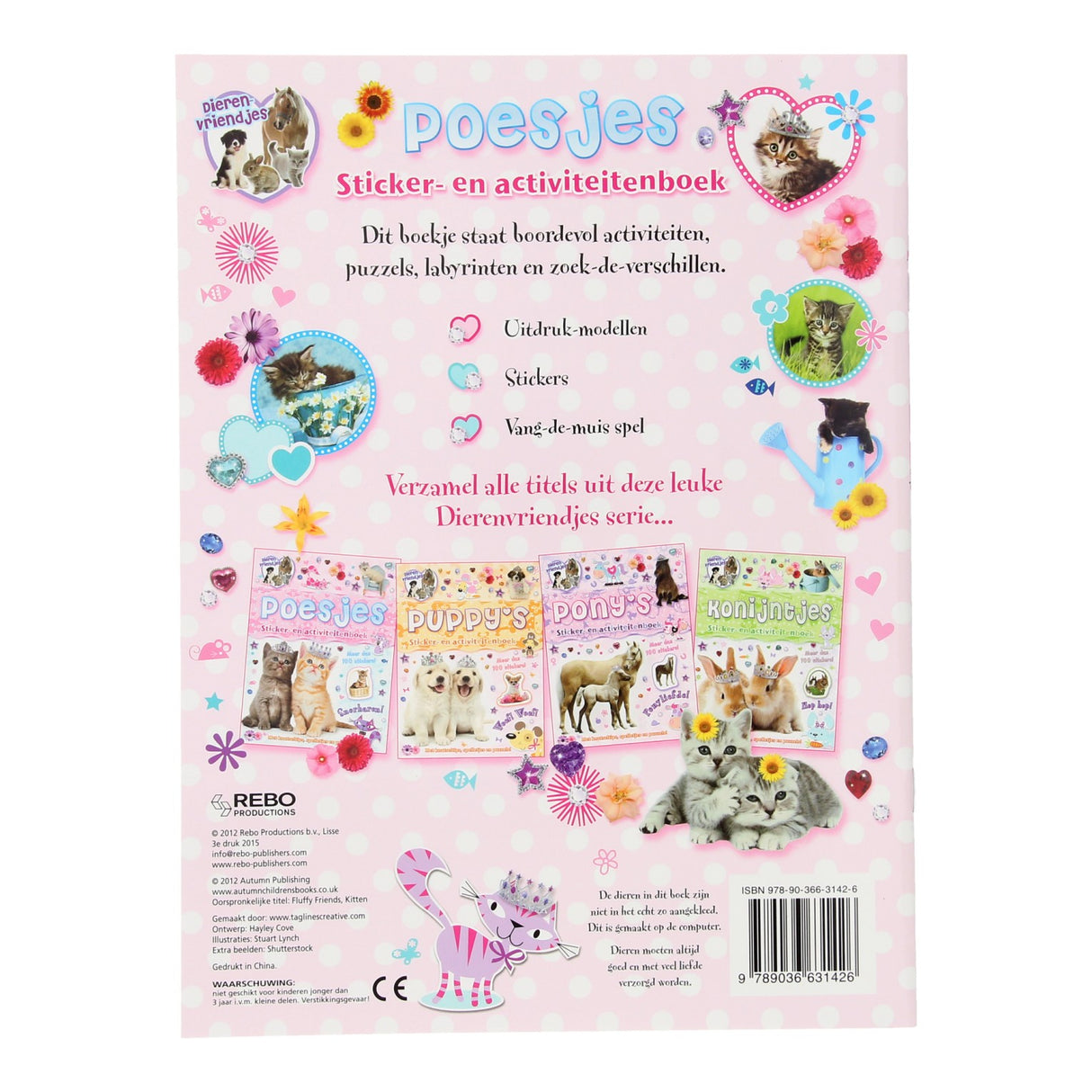 Animal Friends Pussies Sticking Activity Book