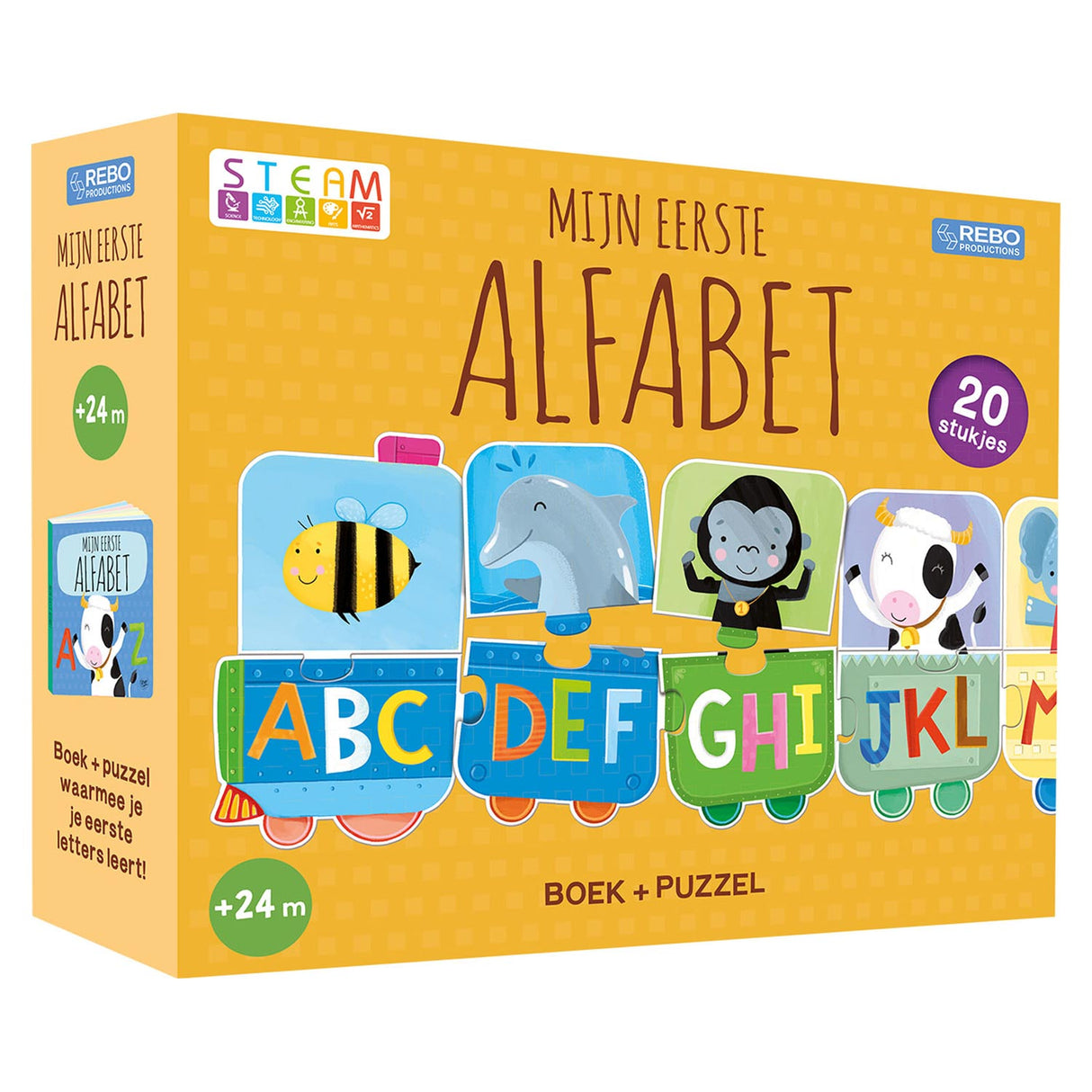 Rebo Publishers Book and Puzzle - Mitt første alfabet