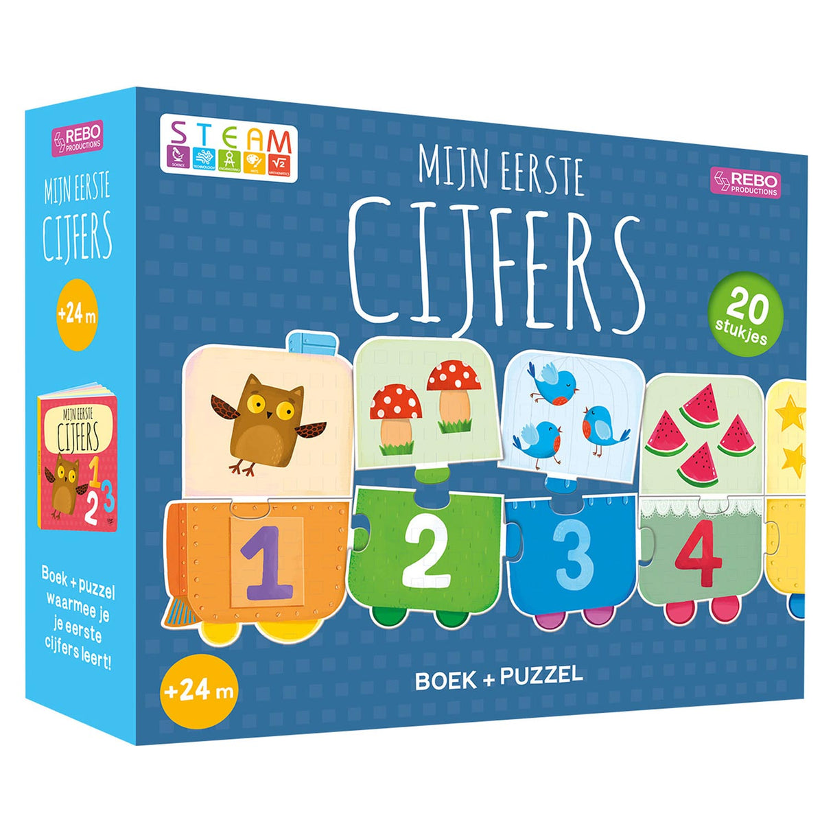 Rebo publishers boek en puzzel - mijn eerste cijfers