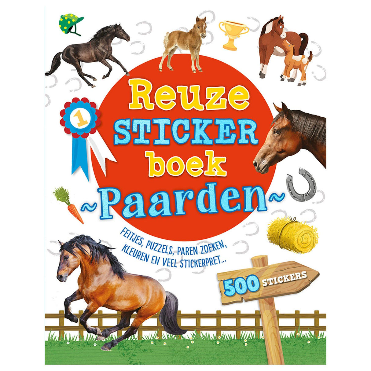 Rebo vydavatelé Reuzesticker Book Horses