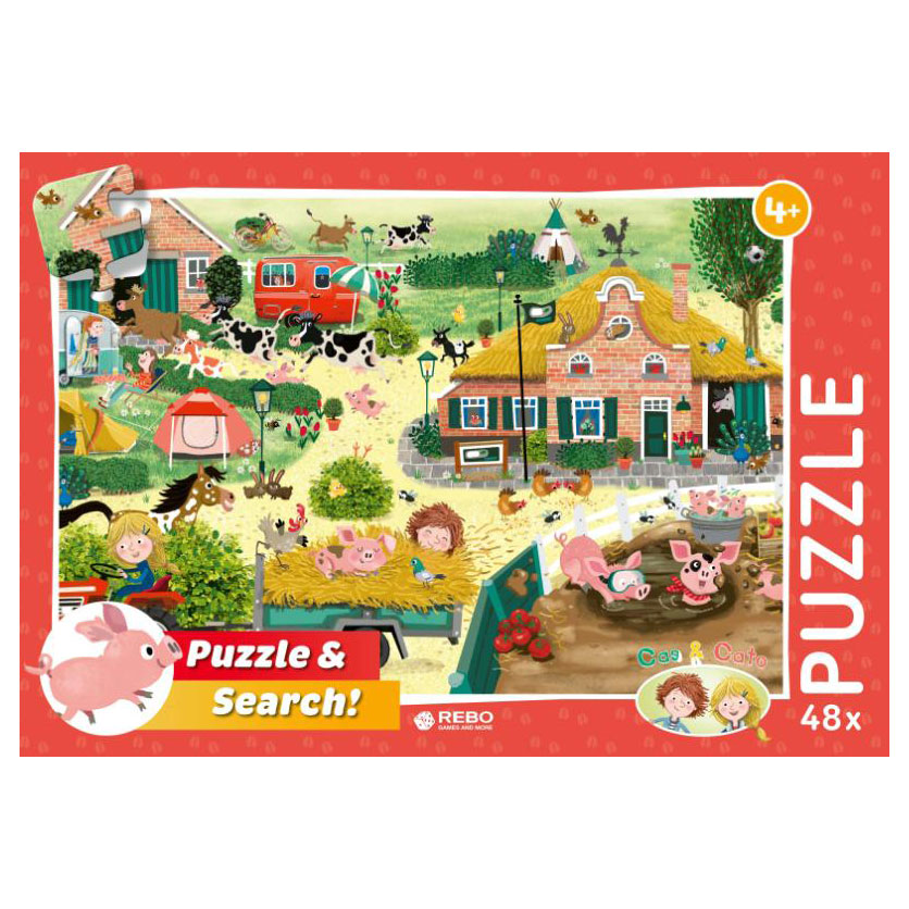 Rebo publishers puzzel cas cato boerderij, 48st.