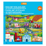 Rebo Publishers Book, Puzzle + 10 Figures - Pojazdy