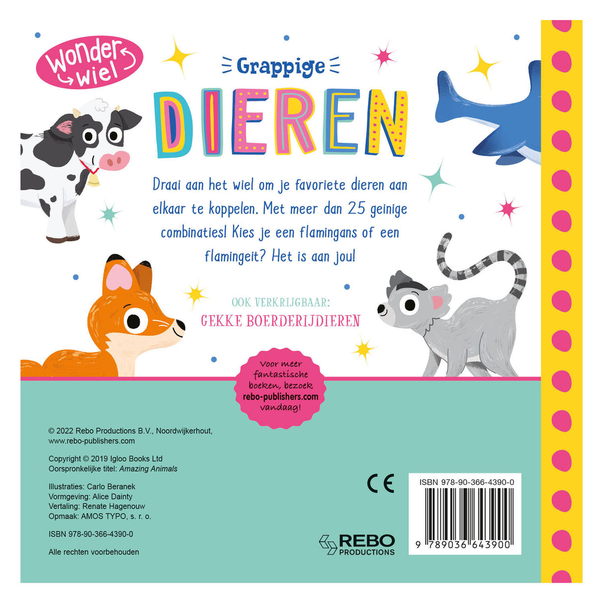 Rebo publishers grappige dieren wonderwiel