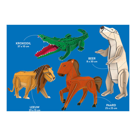 Merkloos sans marque feit en speelset dieren. 6+