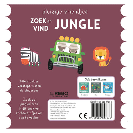 Rebo publishers zoek en vind - jungle pluizige vriendjes