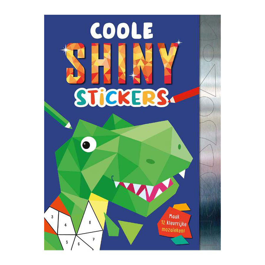 Rebo Publishers Cool Shiny Stickers Dino's Robots and Rocketing Sticker Mosaic Book