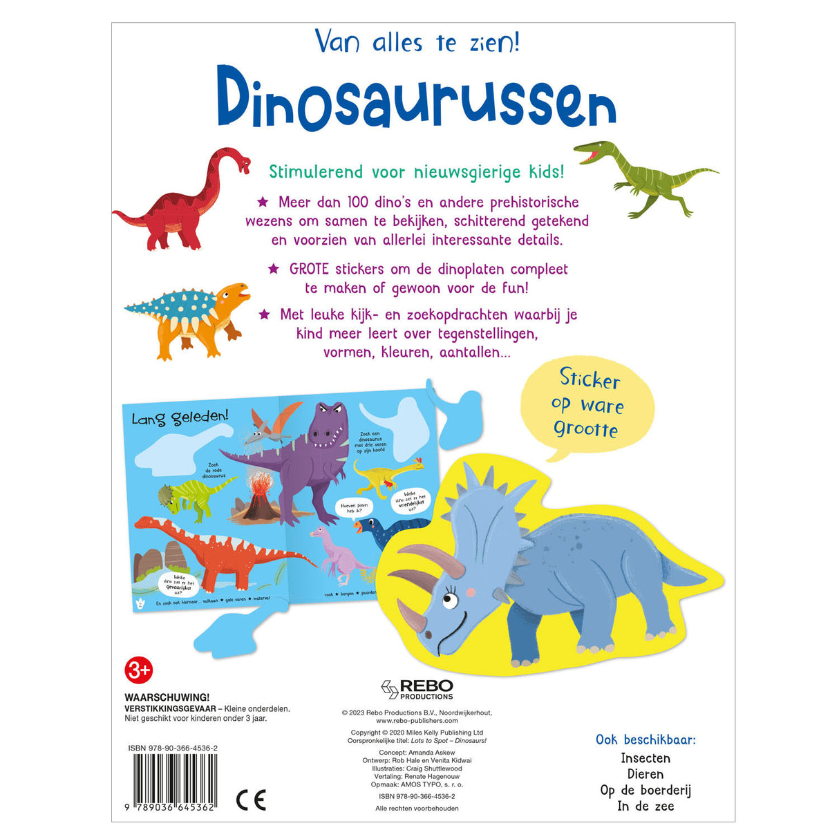 Rebo publishers dinosaurussen -van alles te zien!