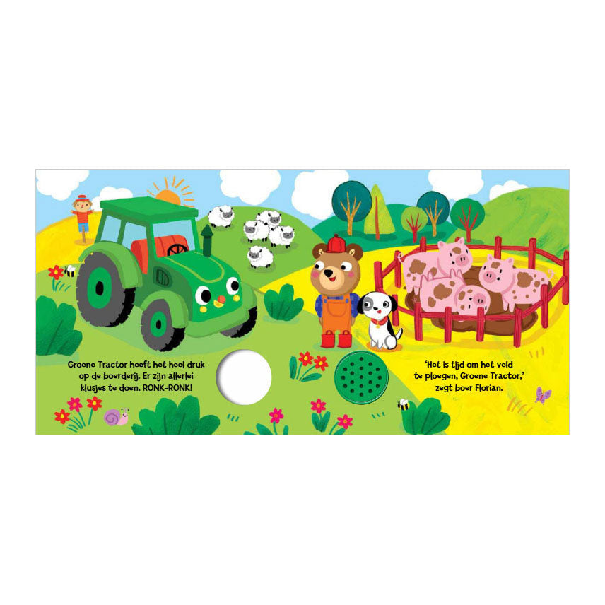 Rebo publishers groene tractor - geluidenboek