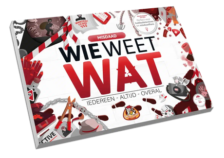 White goblin games - wie weet wat: misdaad - partyspel - 2 tot 10 spelers - speelt snel en de uitleg is nóg sneller - wie weet wat speel je altijd, met iedereen en overal - ideaal cadeau