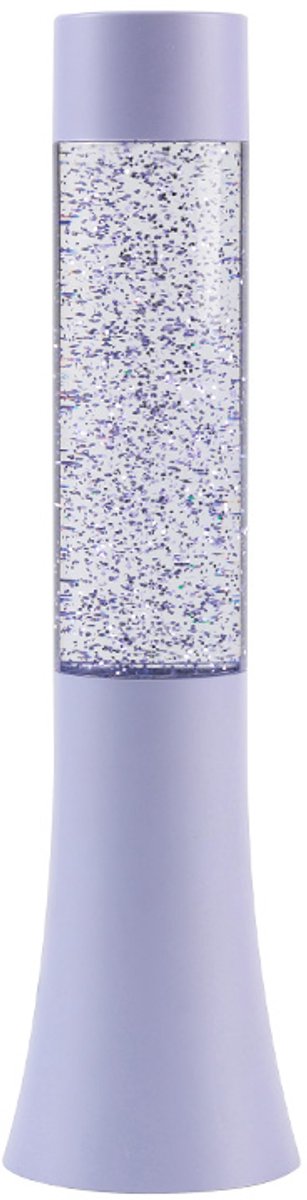 Itotal led lava lamp - purple pastel paars - glitter