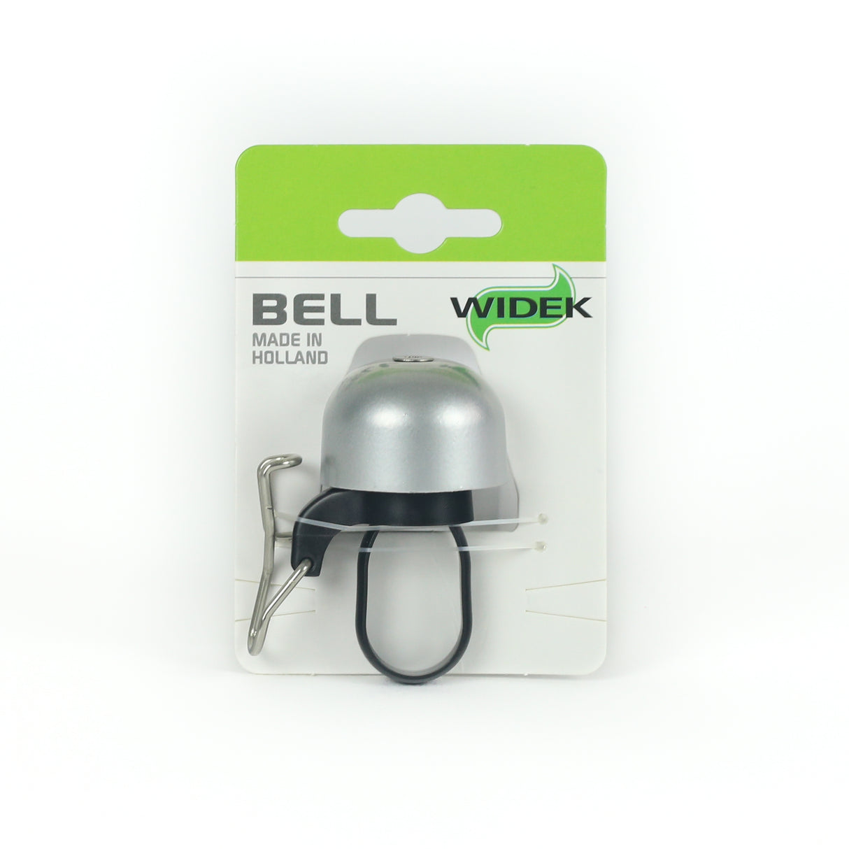 Widek bel Paperclip mini zilver op kaart 4275