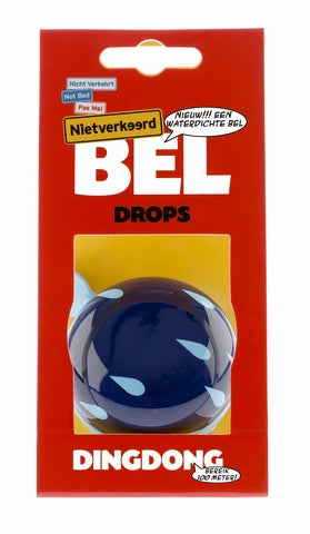 Nv ding dong bel 60 mm gouttes bleu avec des gouttes de carte