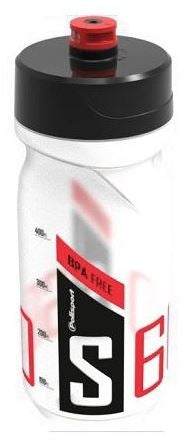 Polisport Bidon met schroefdop S600 600 ml transparant zwart rood