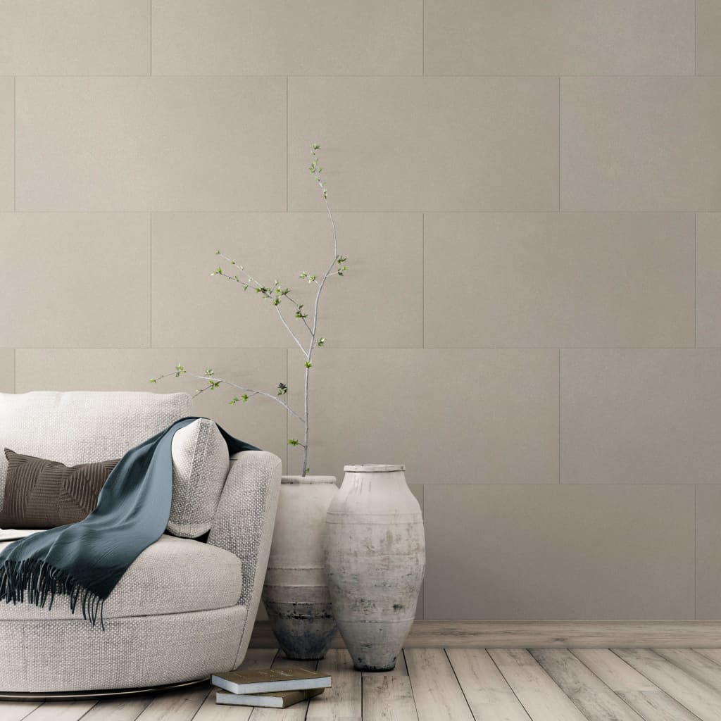 Grosfillex 11 PC Wall Tiles GX Wall+ Wise Stone 30x60 CM Light Beige