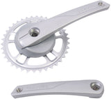 GAZELLE CRANKSET 38T. Argento in acciaio in alluminio 371315200