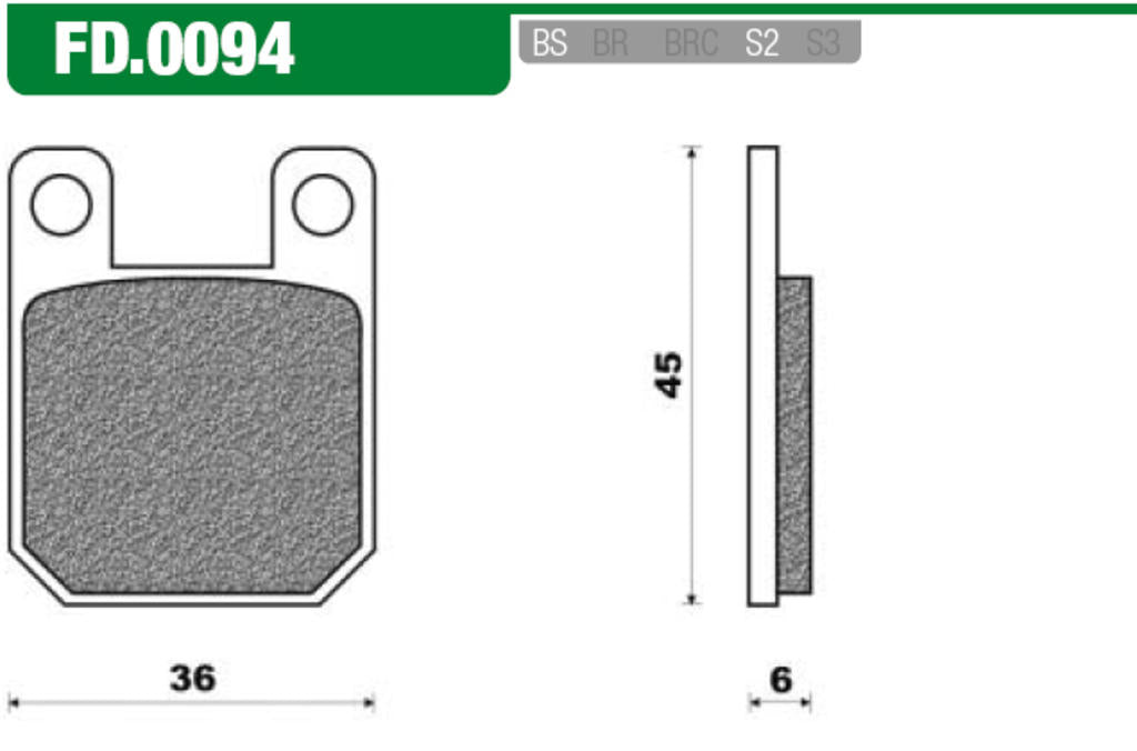 Set di blocchi freno Newfren FD0094