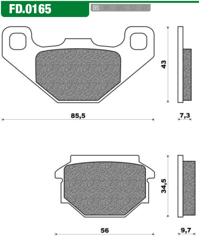 Newfren brake box set FD0165 SV, Sport