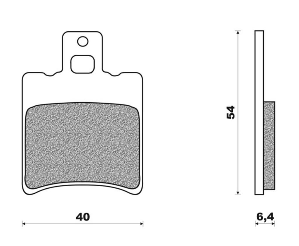 Newfren brake block set FD0197BA SR Neos (various models) Scooter Active Organic