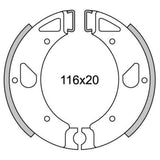 Newfren Remsegment GF0071 Florett-80 Voor Achter (1980->) 116*20mm