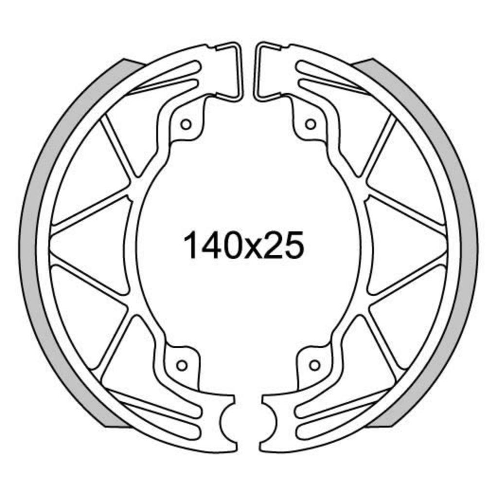 Newfren brake segmentet GF0268 Runner, Hexagon-125 180