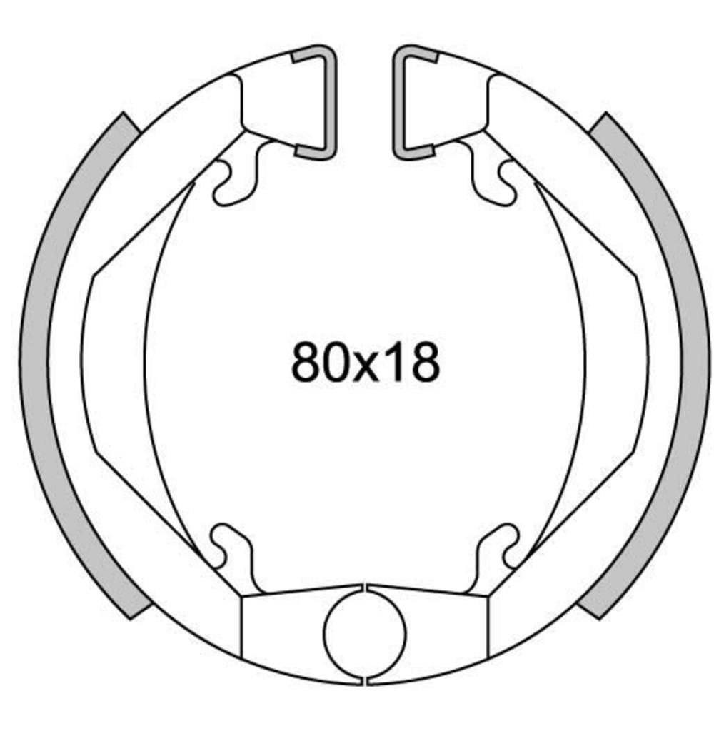 Segment de frein newfrenn segment gf1143 maxi camino Ø80 mm