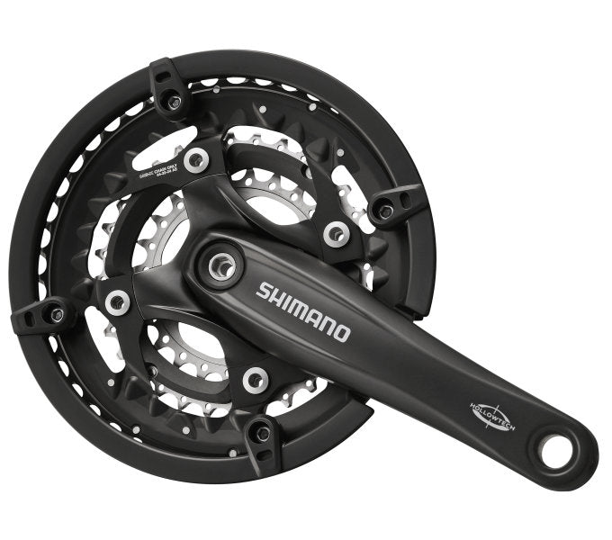 Shimano Crankset 3 x 10 Speed ​​Trekking FC-T521 med 175 mm Crankarm 44-32-24T octalink sort