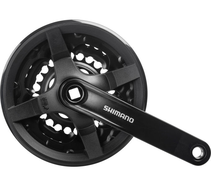 Shimano Cranket 6 7 8 Speed ​​Tourney FC-TY301 med 150 mm vevarm 42 x 34 x 24T svart