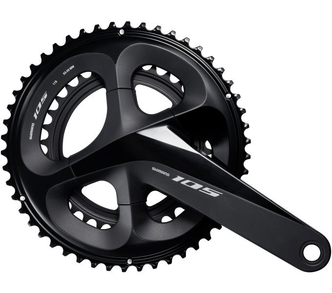 Shimano Crankset 2 x 11 vitesses 105 FC-R7000 172,5 53-39T avec noir d'essieu creux