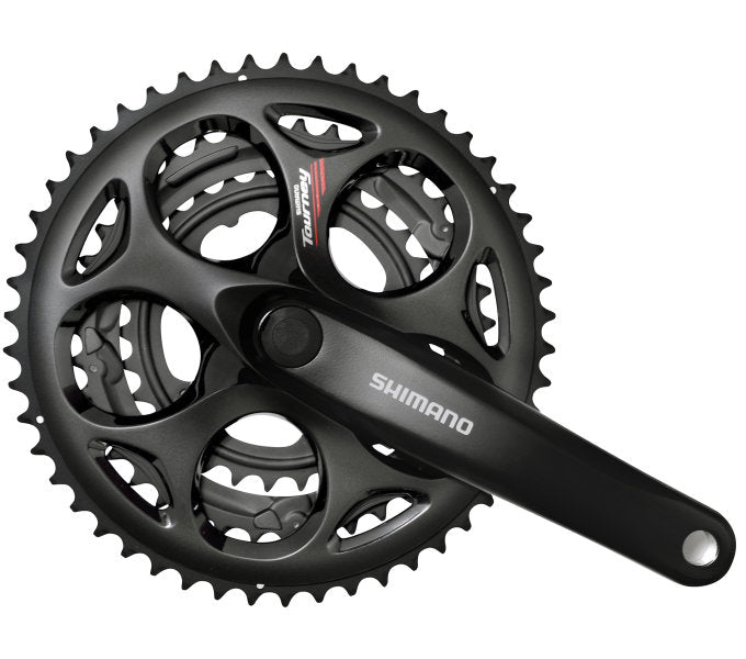 Shimano Cranket Set 7 8 Velocidad de torneo FC-A073 170 50-39-30T con eje cuadrado Negro