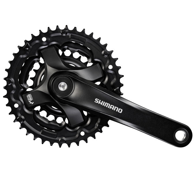 Shimano Crankkel 6 7 8 Speed ​​Tourney FC-TY301 with 170mm Crank arm 42 x 34 x 24t black (workshop packaging)