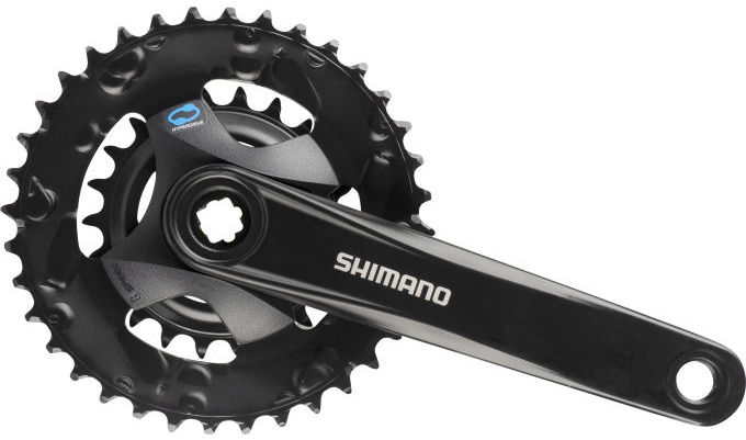 Shimano Crankset 2x 7 8 Speed ​​FC-M315-2 with 175mm Crank arm 36 x 22t black