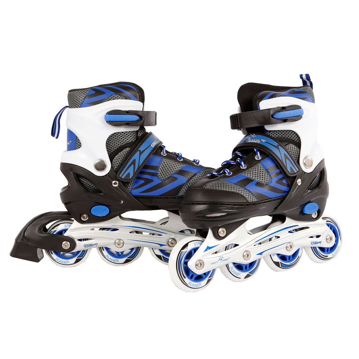 Kanner Skates blo schwaarz, Gréisst 29-32