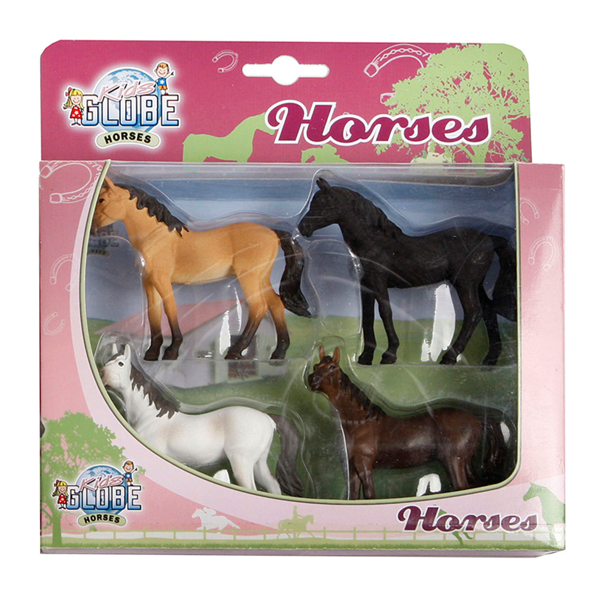 Kids Globe Globe Horses, 4st. 1:32