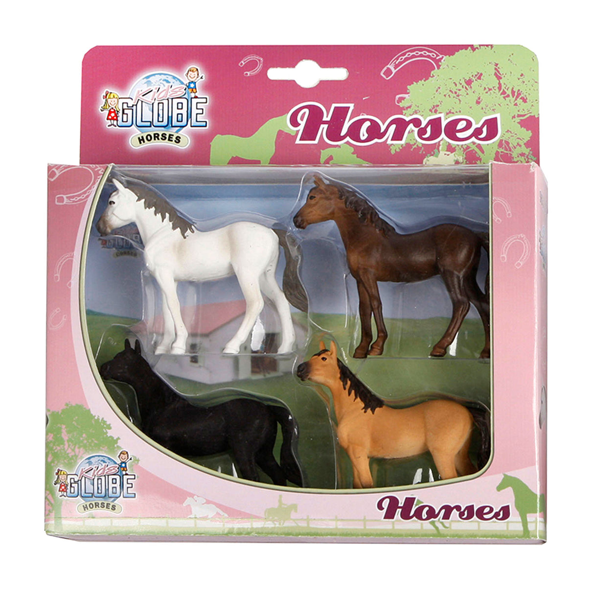 Kids Globe Globe Horses, 4st. 1:32