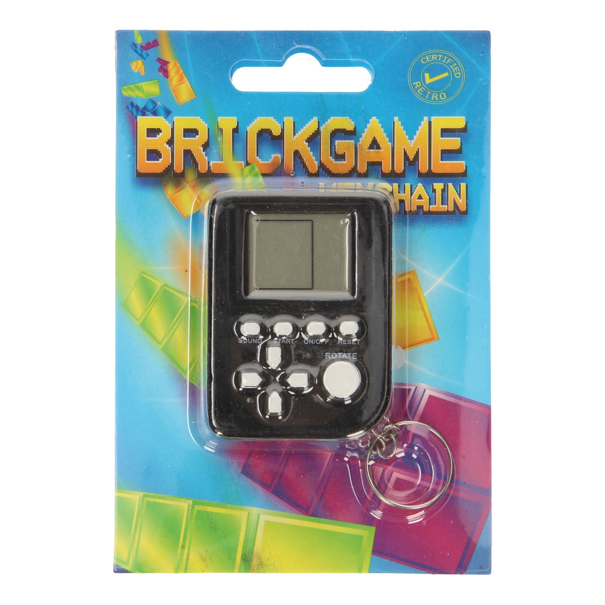 Key ring mini brick game