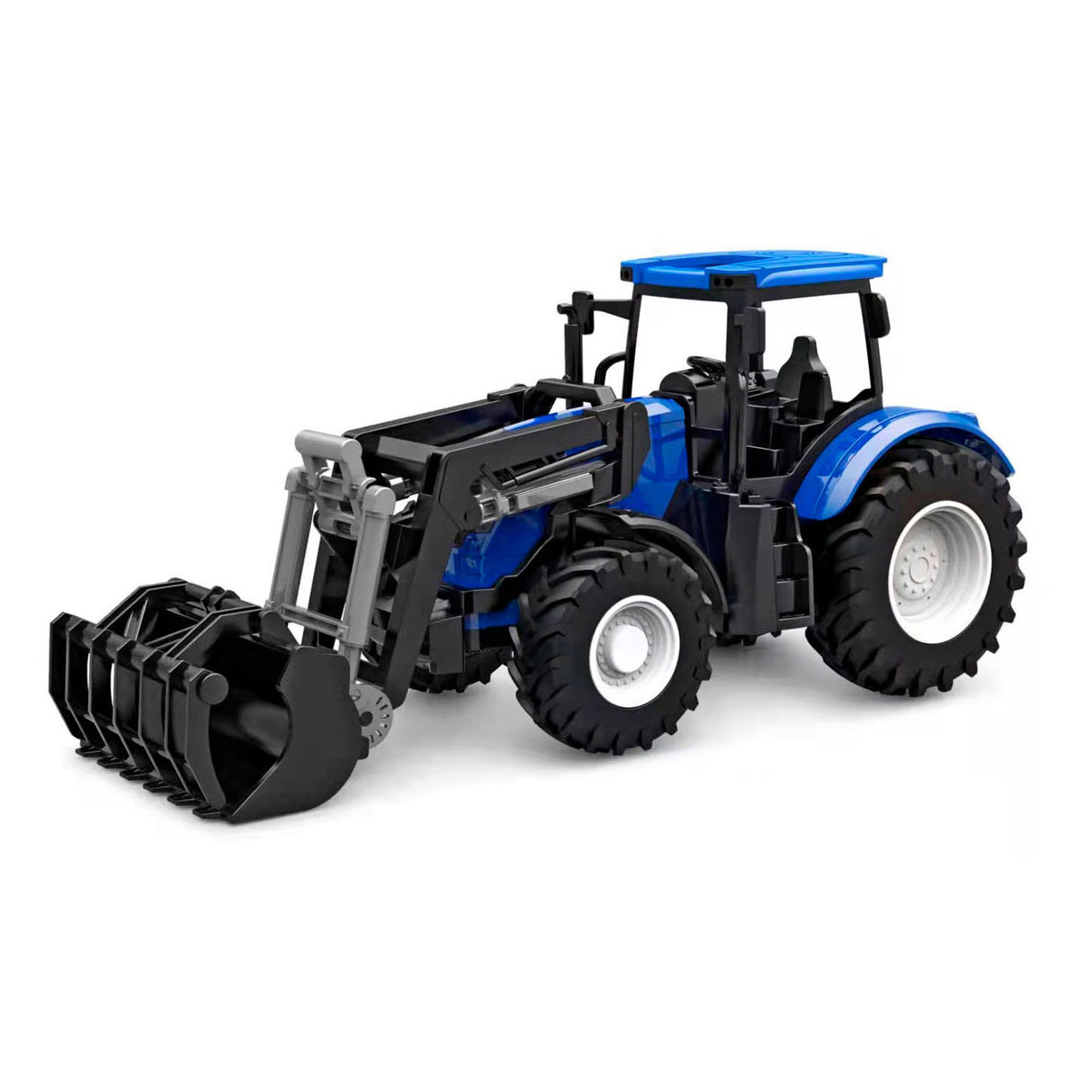 Kids Globe Traktor mit Frontlader - Blau