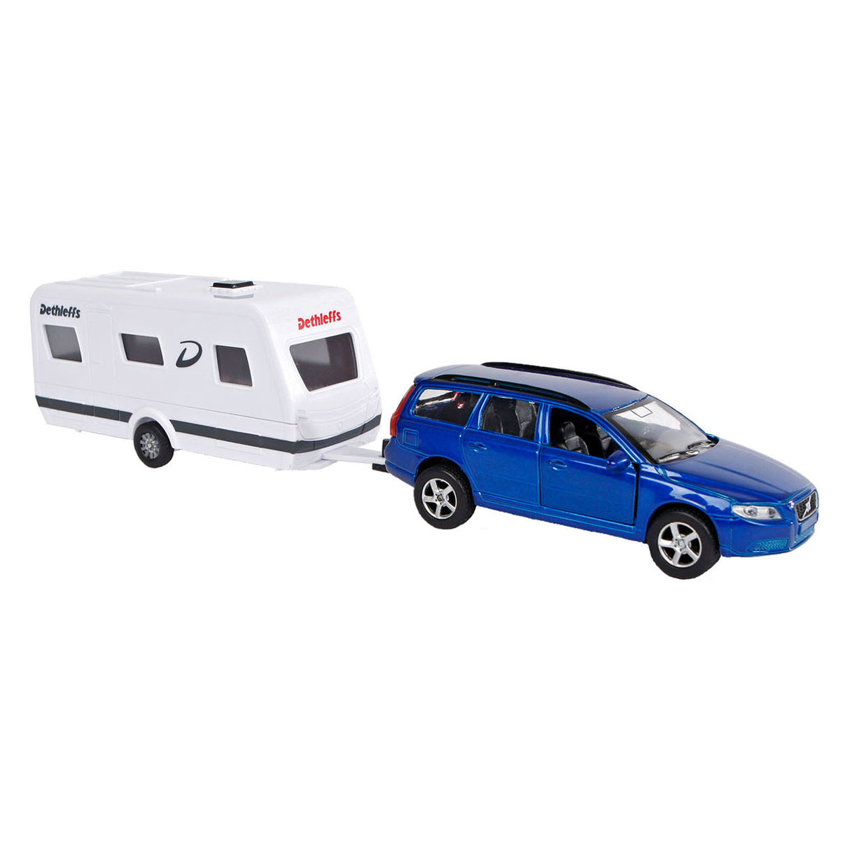 Kids Globe Globe Volvo V70 avec caravane Dethleffs