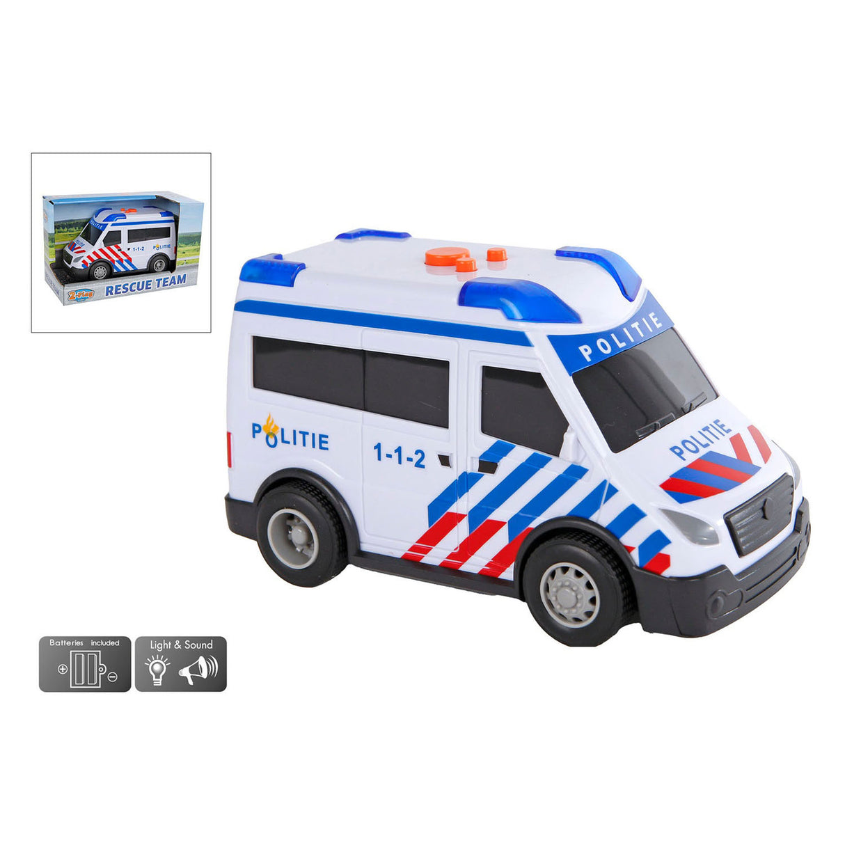 2-play Police Car NL Light Ruido