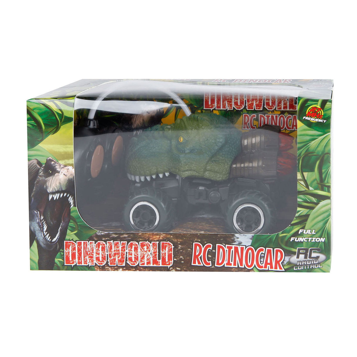 RC Dinoworld Dinosaurus auto controllabile RC con luce, 12,5 cm