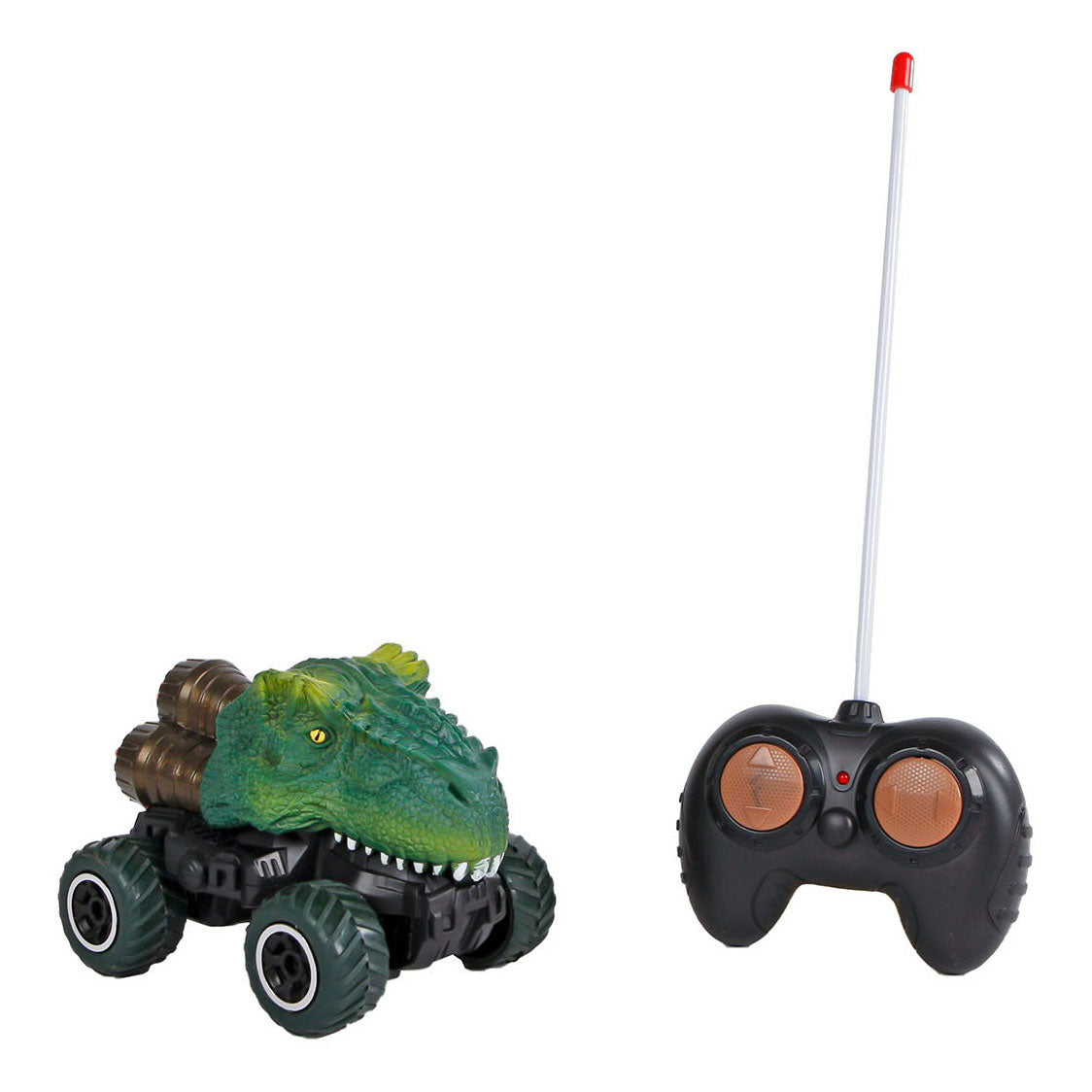 Rc Dinoworld Dinosaurus RC Bestuurbare Auto met Licht, 12,5cm