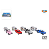 2-play Die-Cast Pull Back Car with Caravan