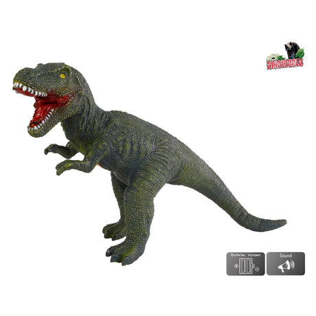 dinoworld t-rex dinosaurus speelfiguur met geluid, 57cm