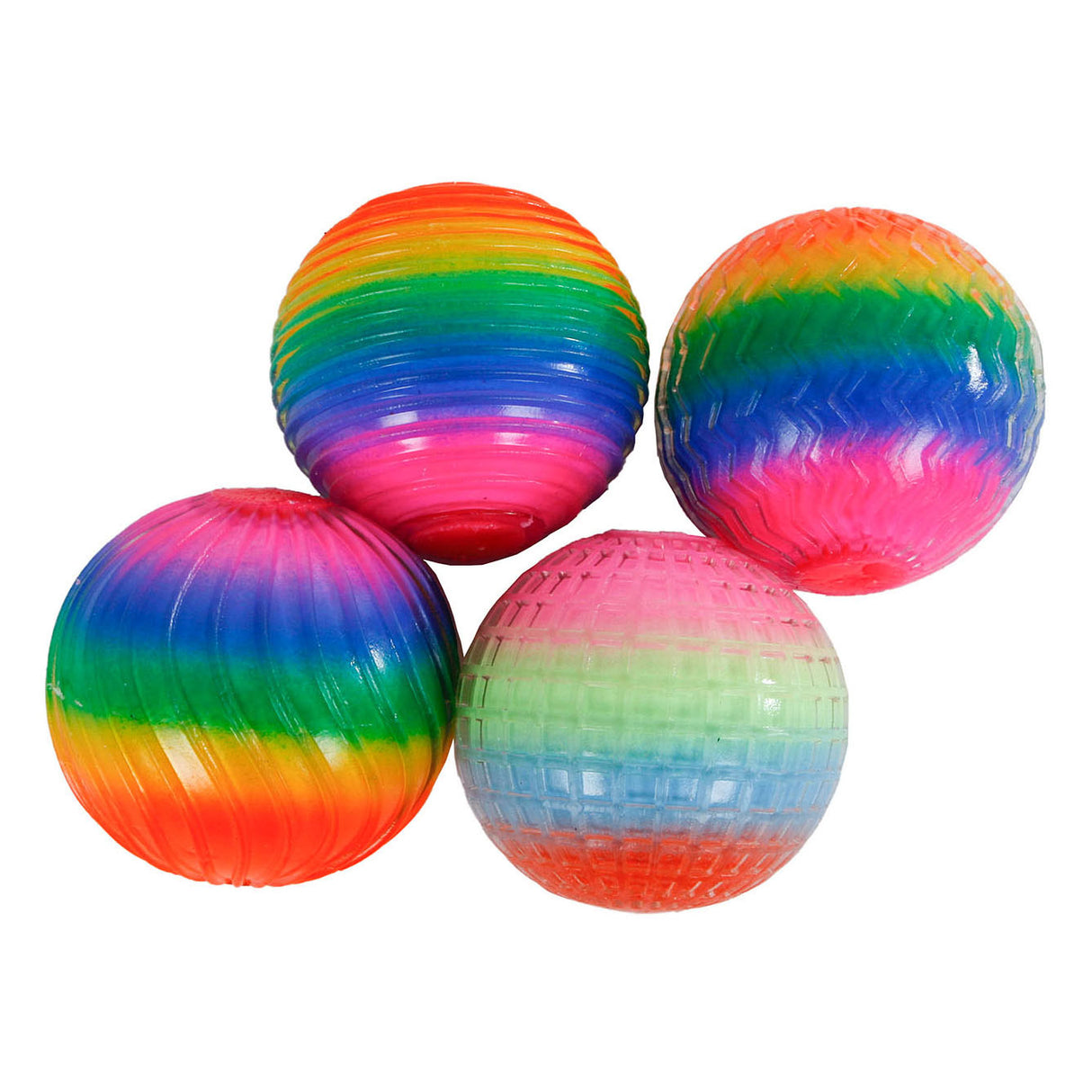 fidget regenboog stressbal, 7cm