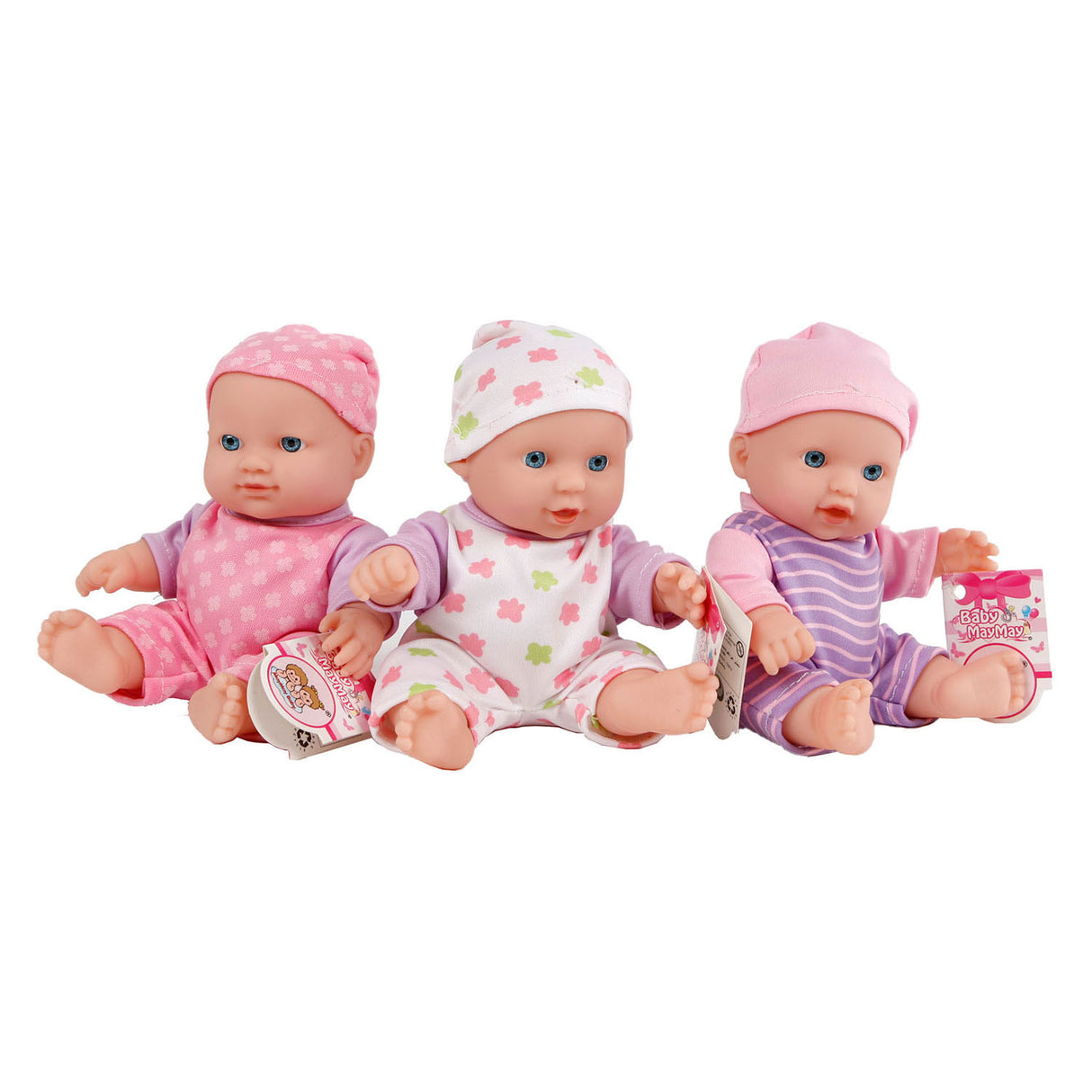 Baby Pop med trykte outfit, 20 cm