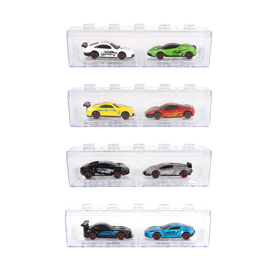 roadblasters opbergbox met 2 die-cast raceauto's